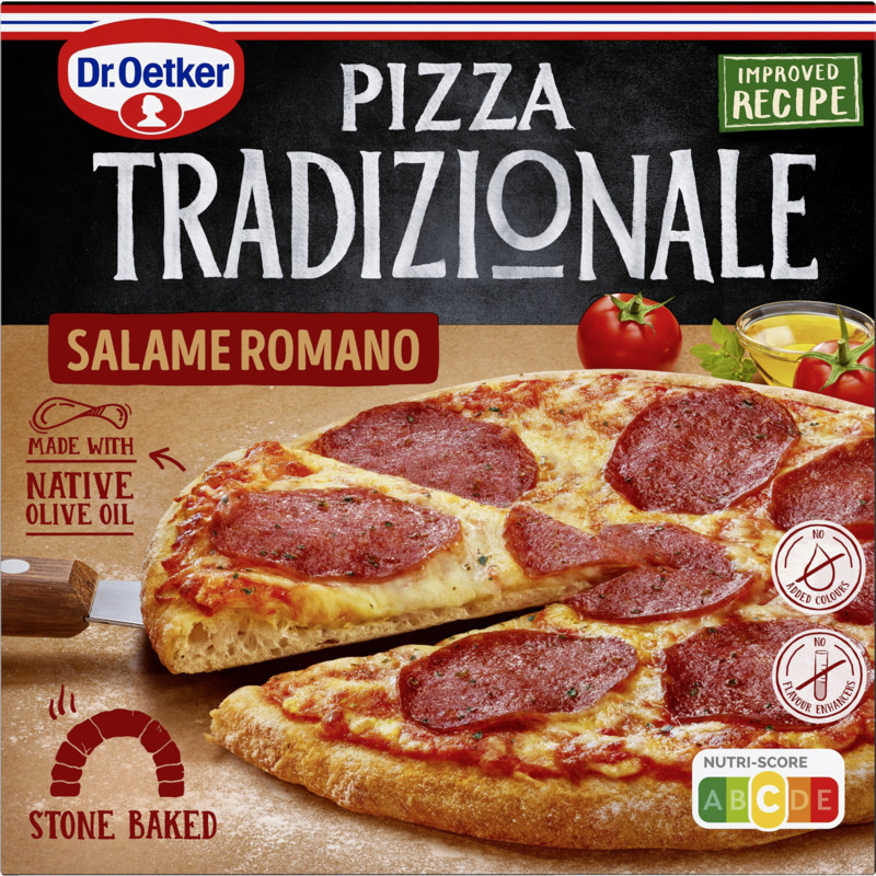 Een afbeelding van Dr. Oetker Tradizionale pizza salame romano