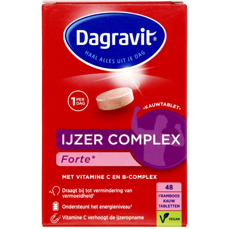 Een afbeelding van Dagravit IJzer Complex Forte Kauwtabletten