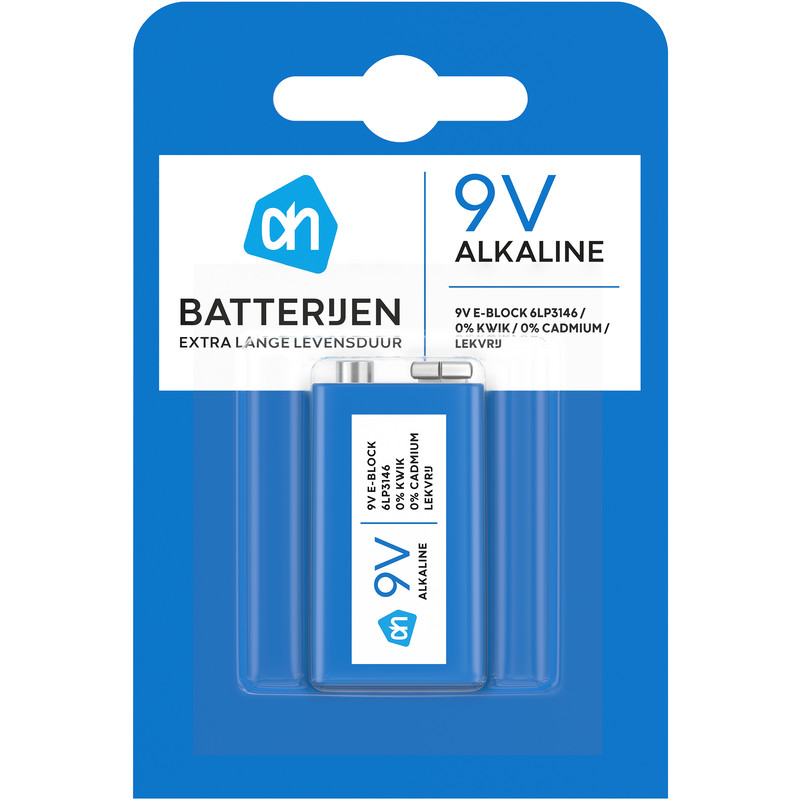 Een afbeelding van AH 9V alkaline batterijen