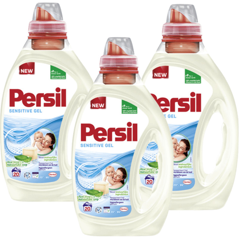 Een afbeelding van Persil Sensitive vloeibaar gel wasmiddel	