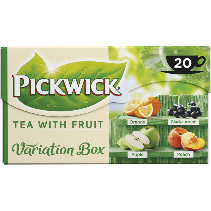 Een afbeelding van Pickwick Variatiebox groen vruchtenthee