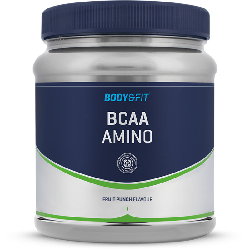 Een afbeelding van Body & Fit Bcaa amino fruit punch flavour
