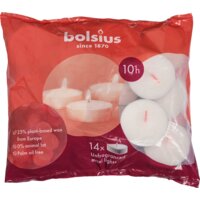 Afbeelding van Bolsius Maxi waxinelichtjes 10 branduren