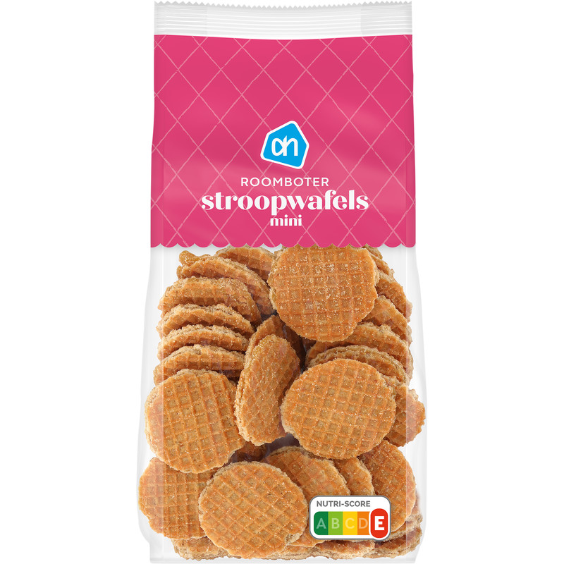 Een afbeelding van AH Mini stroopwafels