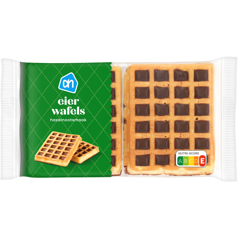 Een afbeelding van AH Eierwafels met hazelnootsmaak