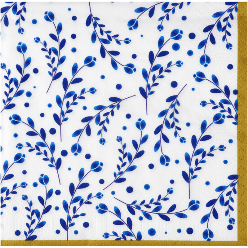 Een afbeelding van AH Servet print blauw