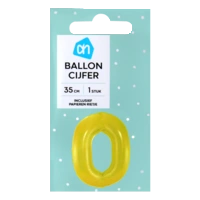 AH Folieballon nr 0 goud 36cm