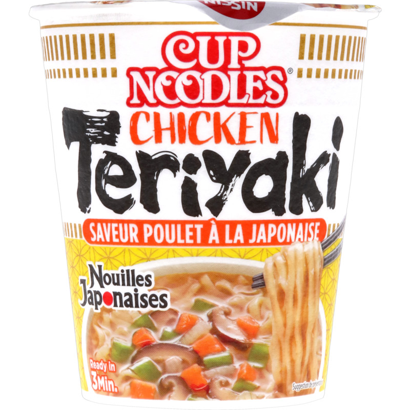 Een afbeelding van Nissin Cup noodles teriyaki chicken