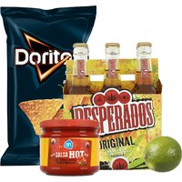 Een afbeelding van Desperados Doritos chips, dipsaus & limoen