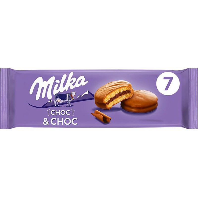 Een afbeelding van Milka Choc & choc cakejes met chocolade
