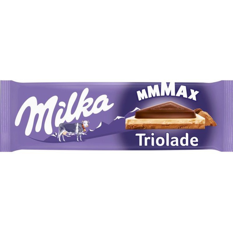 Een afbeelding van Milka Mmmax reep melk triolade