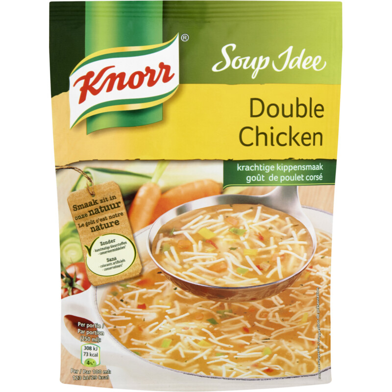 Knorr Soup idee double chickensoep BEL reserveren Albert Heijn