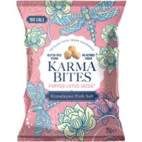 Een afbeelding van Karma Bites Popped lotus seeds Himalayan pink salt