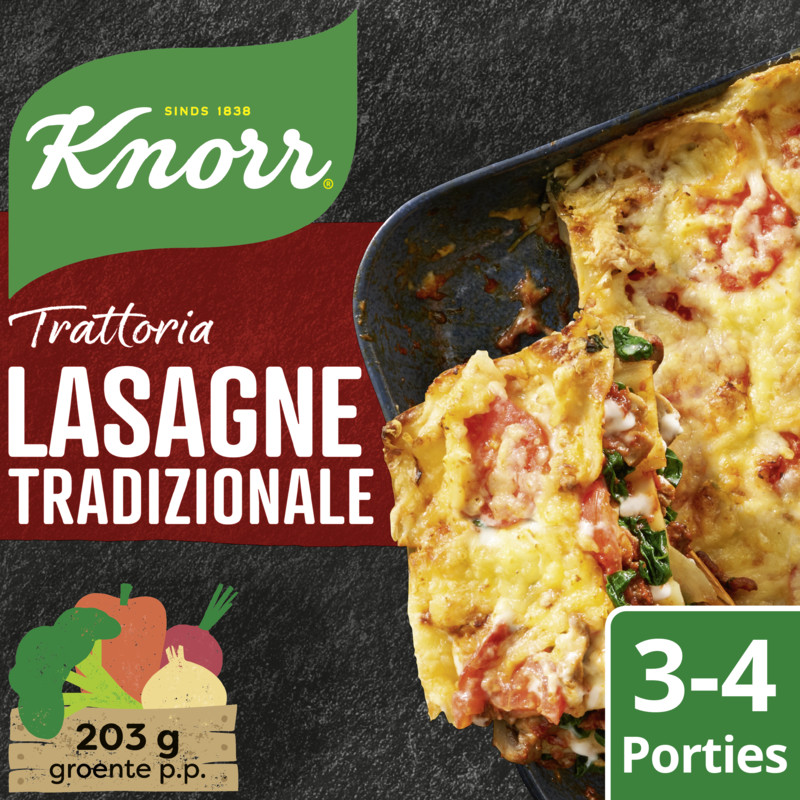 Een afbeelding van Knorr Trattoria lasagne tradizionale