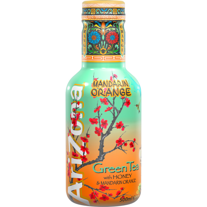 Een afbeelding van Arizona Green tea mandarin orange with honey