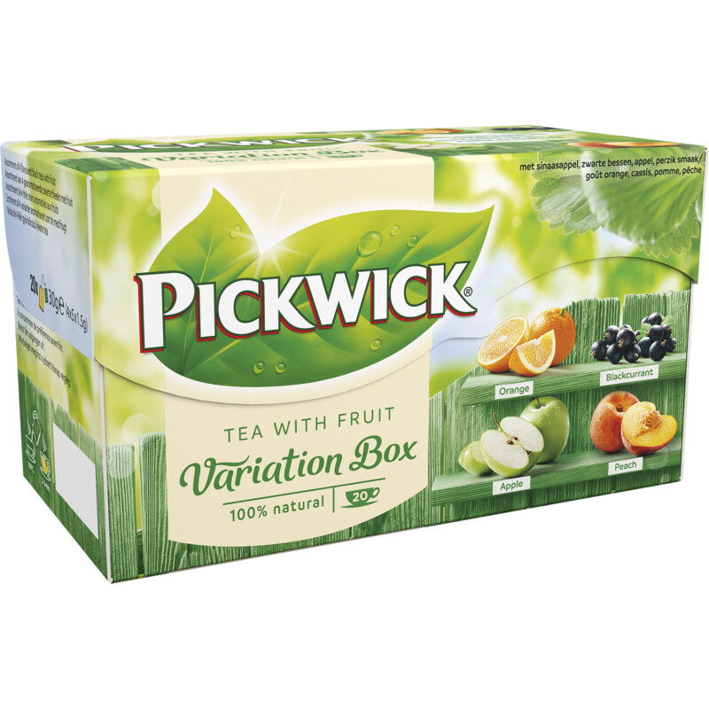 Een afbeelding van Pickwick Variatiebox groen vruchtenthee