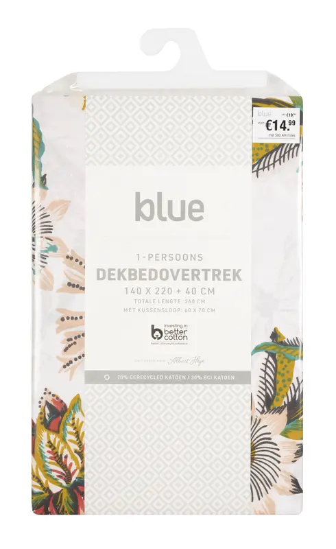Dekbedovertrek 1 persoon bloem
