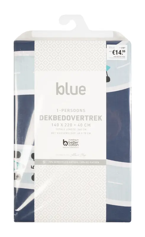 Dekbedovertrek 1 persoon auto