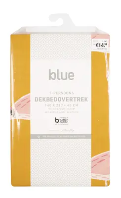 pdp-image-Blue Dekbedovertrek 1 persoon flamingo