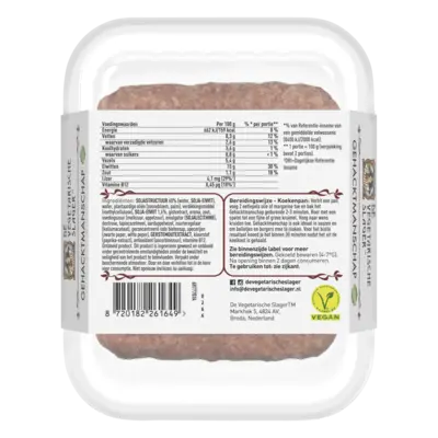 pdp-image-Vegetarische Slager Vegan gehacktmanschap