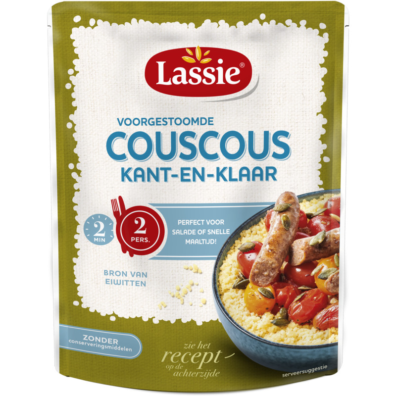 Een afbeelding van Lassie Voorgestoomde couscous kant-en-klaar