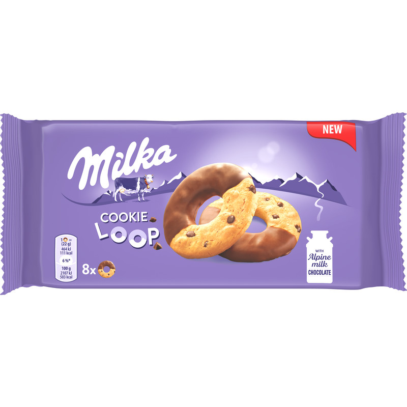 Een afbeelding van Milka Cookie loop