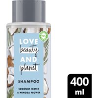Een afbeelding van Love Beauty & Planet Coconut water & mimosa shampo