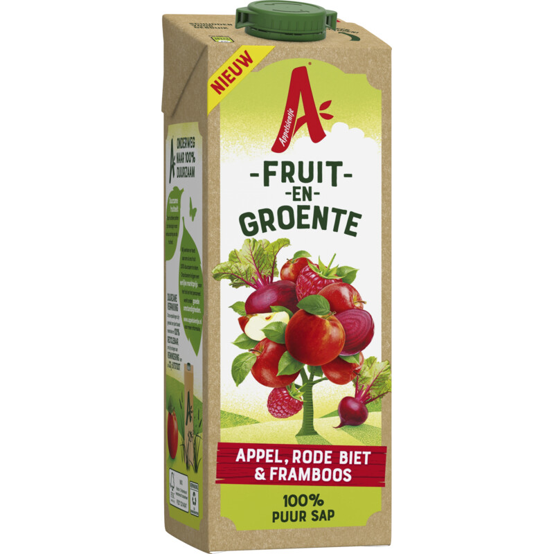 Een afbeelding van Appelsientje Fruit & groente appel rode biet framboos
