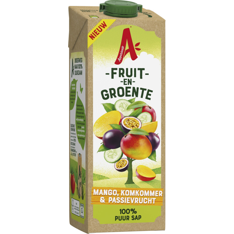 Een afbeelding van Appelsientje Fruit & groente mango komkommer passie