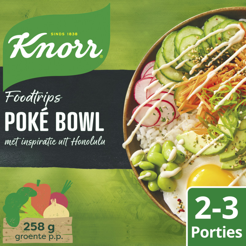 Een afbeelding van Knorr Foodtrips poke bowl