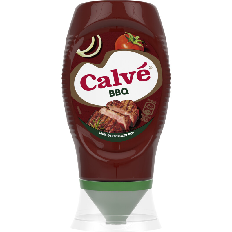 Een afbeelding van Calvé Bbq saus knijpfles