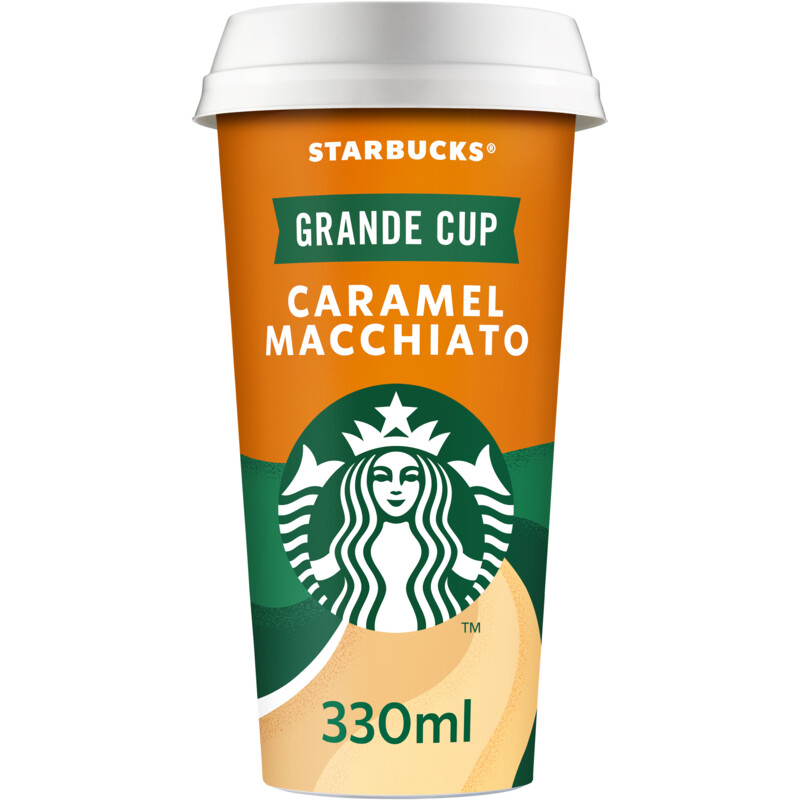 Starbucks Caramel macchiato grande cup reserveren Albert Heijn