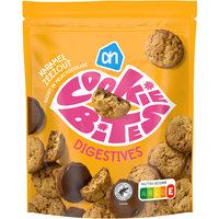 Een afbeelding van AH Cookie bites digestives karamel zeezout