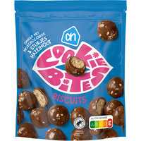 Een afbeelding van AH Cookie bites biscuits melkchocolade