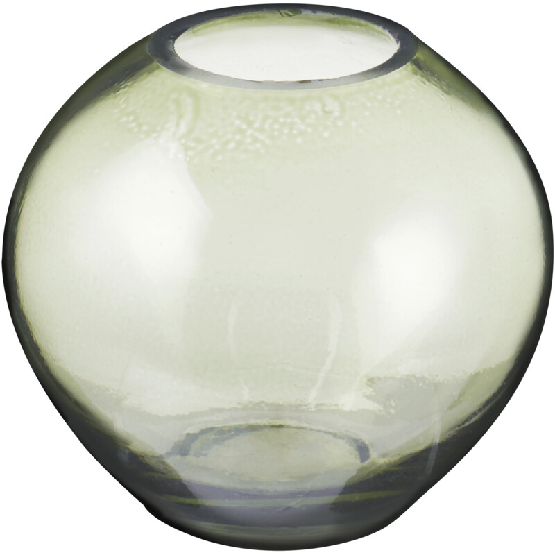 Een afbeelding van Strawberry&Applepie Vaasje glas grijs mint