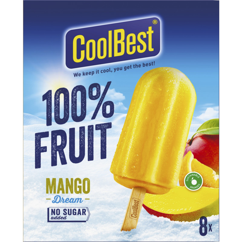 Een afbeelding van CoolBest 100% Fruitijs mango dream