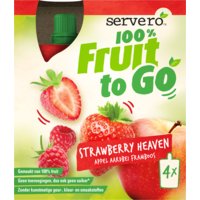 Een afbeelding van Servero 100% fruit to go strawberry heaven
