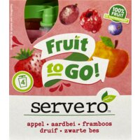 Een afbeelding van Servero Knijpfruit appel, aardbei, framboos