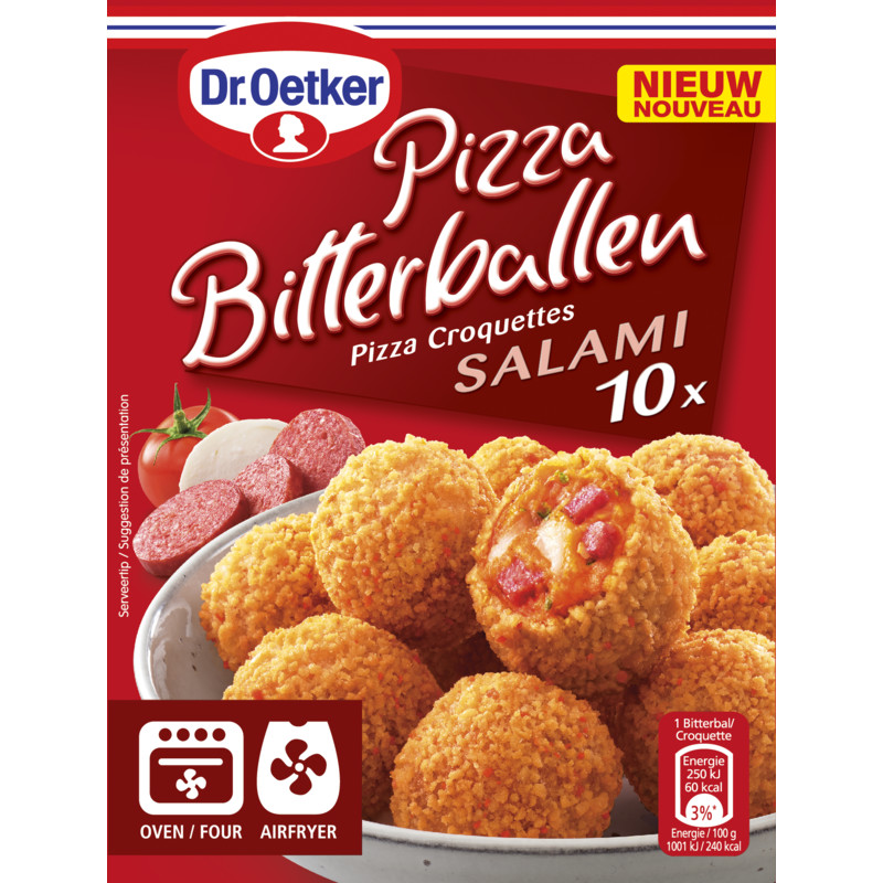 Een afbeelding van Dr. Oetker Pizza bitterballen salami