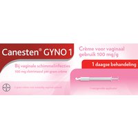 Een afbeelding van Canesten Gyno 1daagse crème bij vaginale schimmel