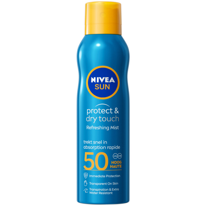 Een afbeelding van Nivea Sun Protect & dry touch vernevelspray spf50