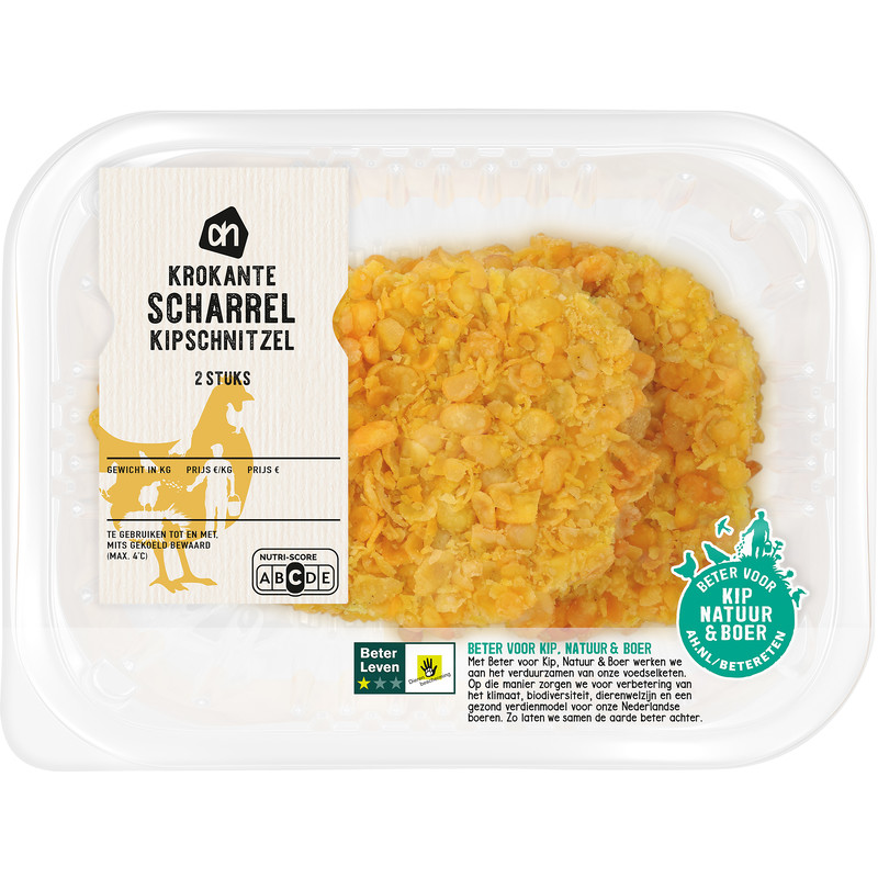 Een afbeelding van AH Scharrel kip krokant kipschnitzel