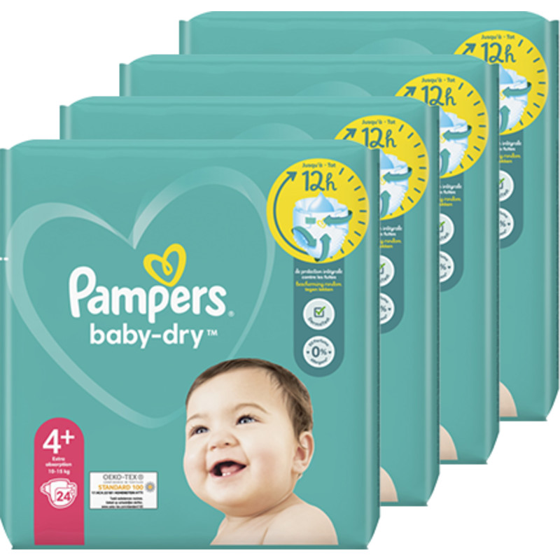 Leggen deksel En team Pampers Baby Dry luiers maat 4+ voordeelpakket bestellen | Albert Heijn