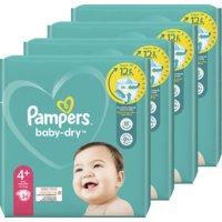 Een afbeelding van Pampers Baby Dry luiers maat 4+ voordeelpakket