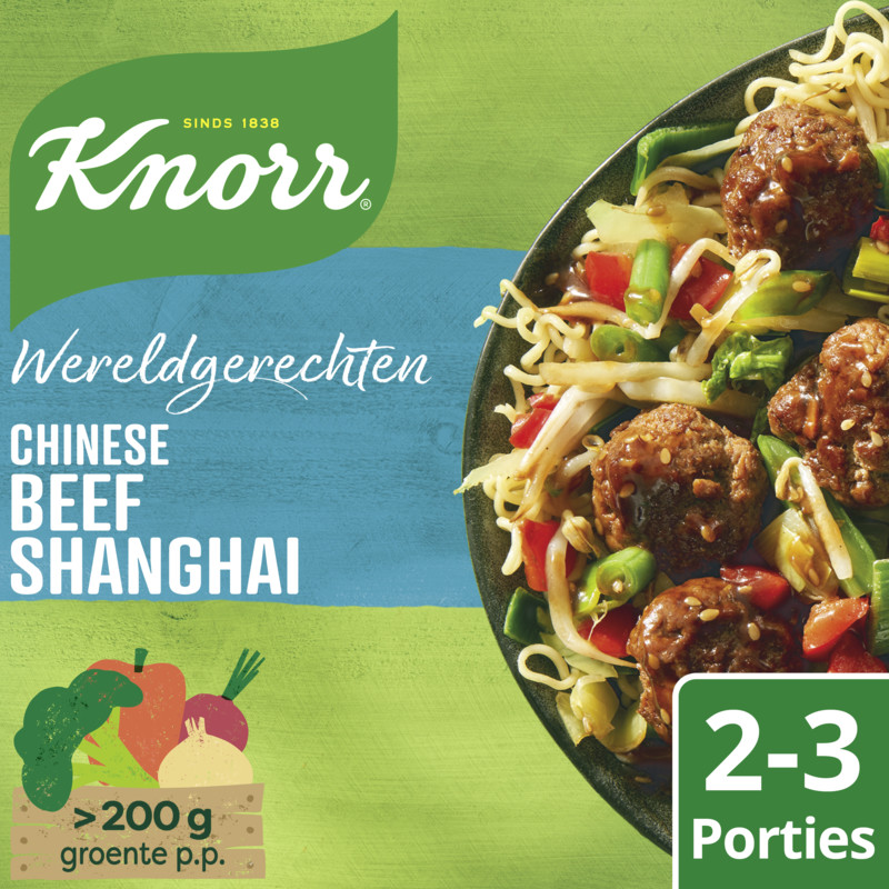 Een afbeelding van Knorr Wereldgerechten Chinese beef shanghai