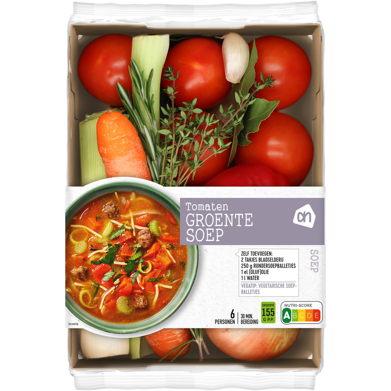 Een afbeelding van AH Tomaten groentesoep verspakket