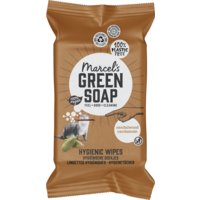 Een afbeelding van Marcel's Green Soap Hygienische doekjes sandalwood