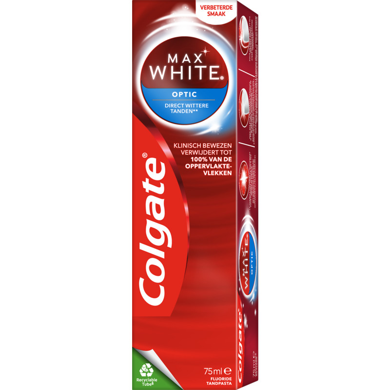 Een afbeelding van Colgate Max white optic tandpasta