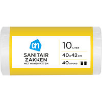AH Sanitairzakken met handvatten 10 liter