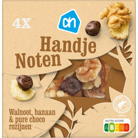 Een afbeelding van AH Handje noten walnoot, banaan & pure choc